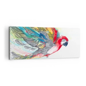 Canvas picture - Live Colourfully - 120x50 cm