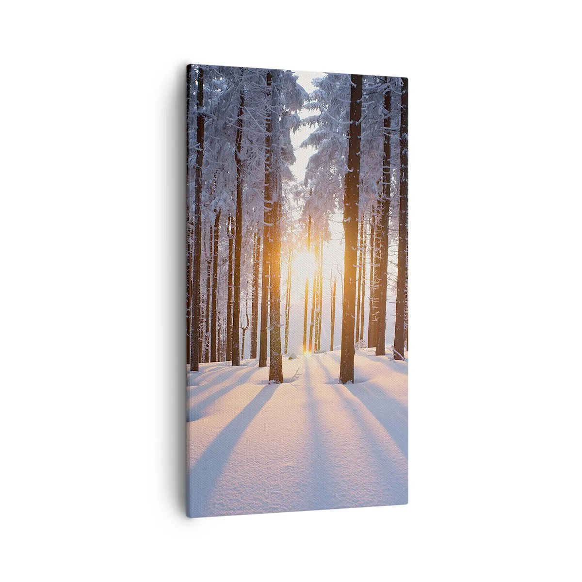 Canvas picture - Clearly Black on White - 55x100 cm