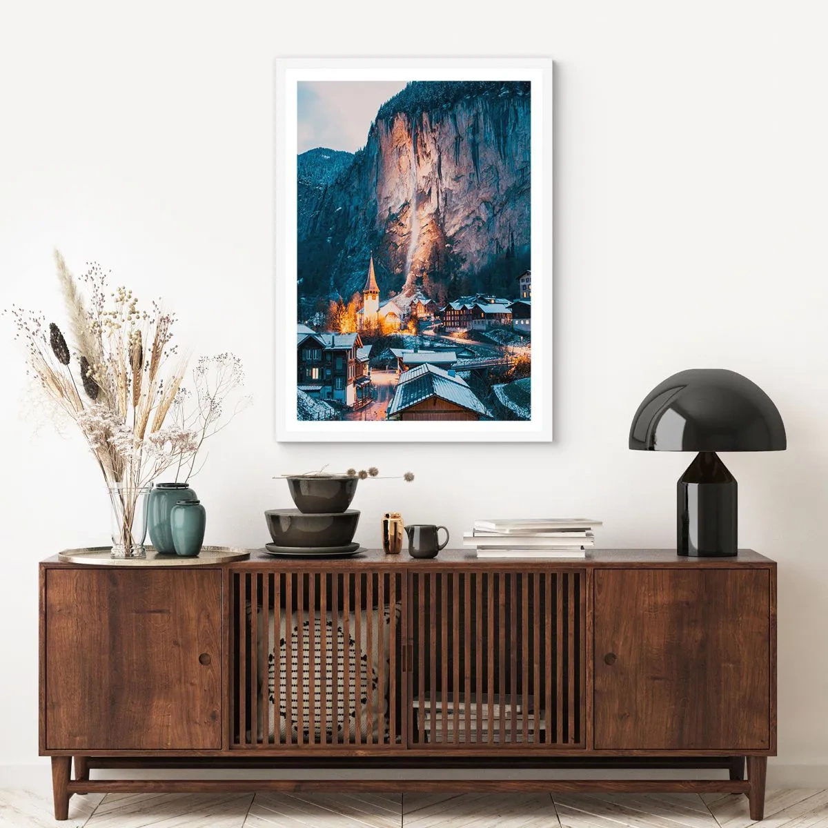 Poster in white frmae - Sparkling Winter Spirit - 50x70 cm