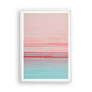 Poster in white frmae - Abstract at Dawn - 70x100 cm
