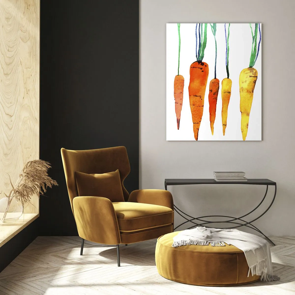 Glass picture - Beauty of Common Carrot - 50x70 cm