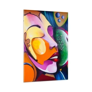 Glass picture - Touching with a Colour - 80x120 cm