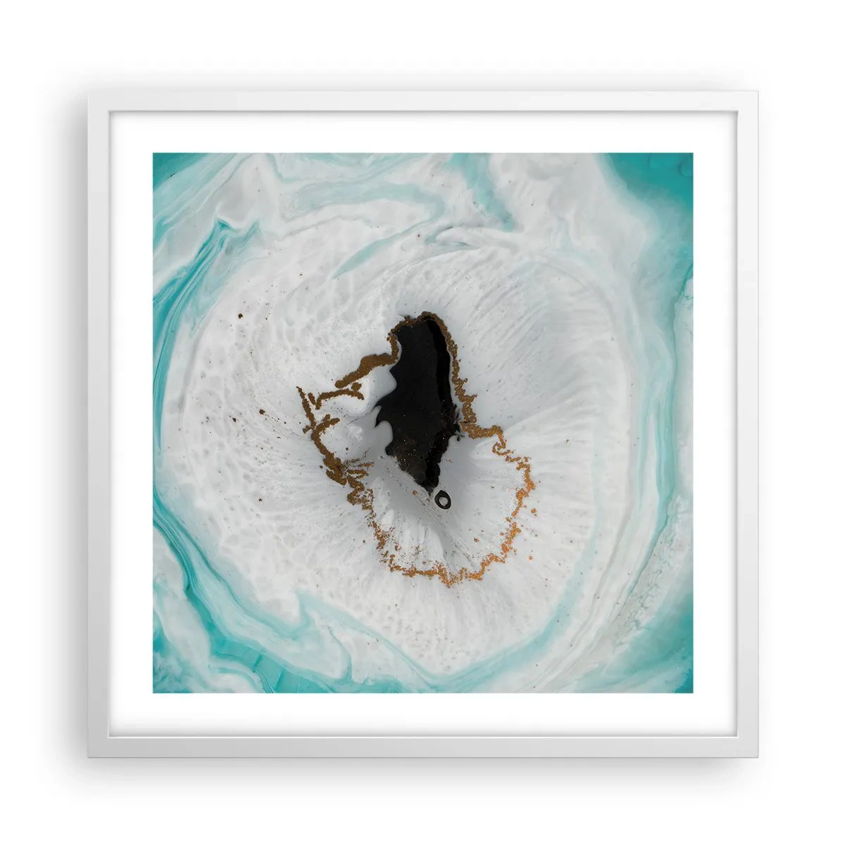 Poster in white frmae - Into de Deep - 50x50 cm