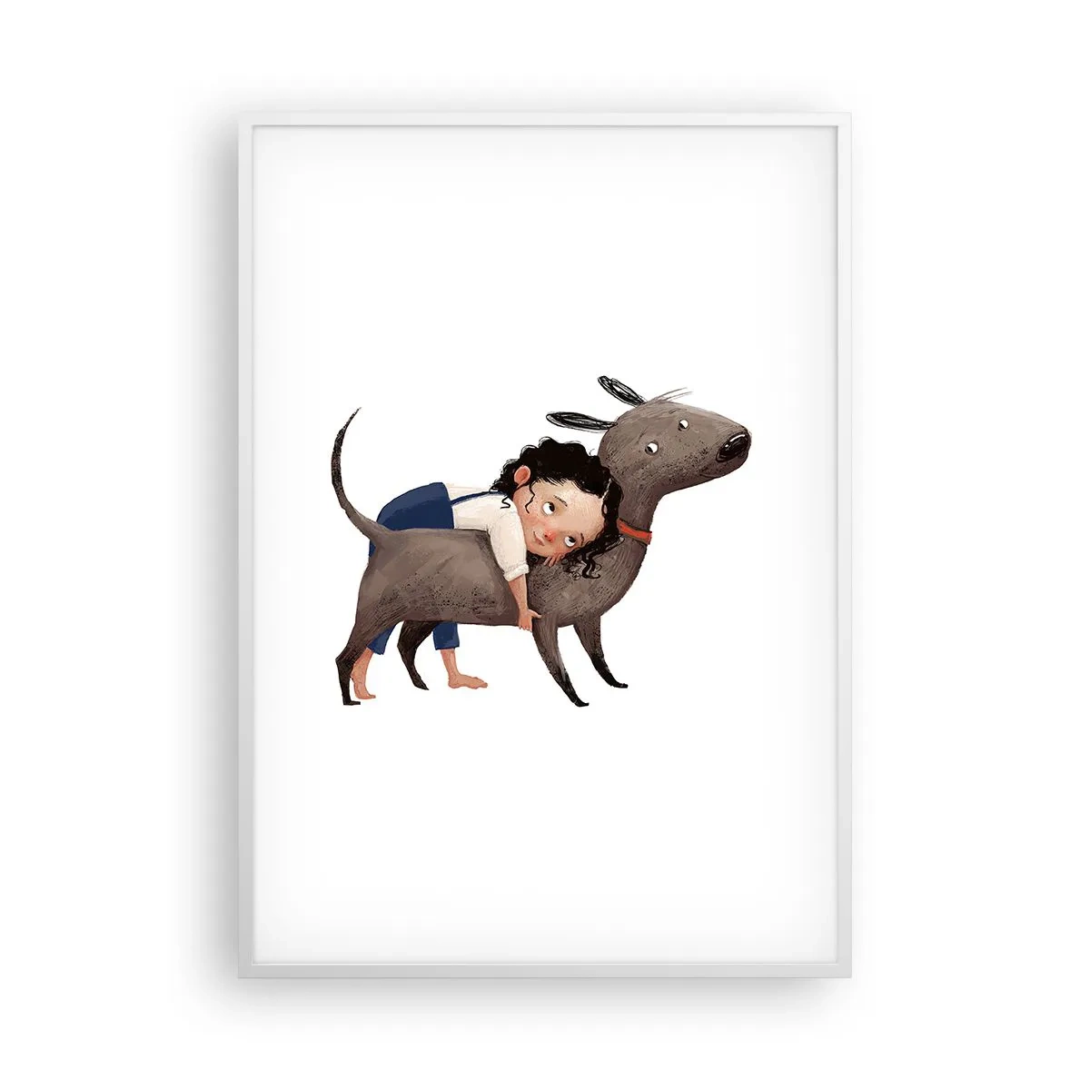 Poster in white frmae - Best Friends - 70x100 cm