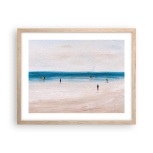 Poster in light oak frame - Natural Need - 50x40 cm