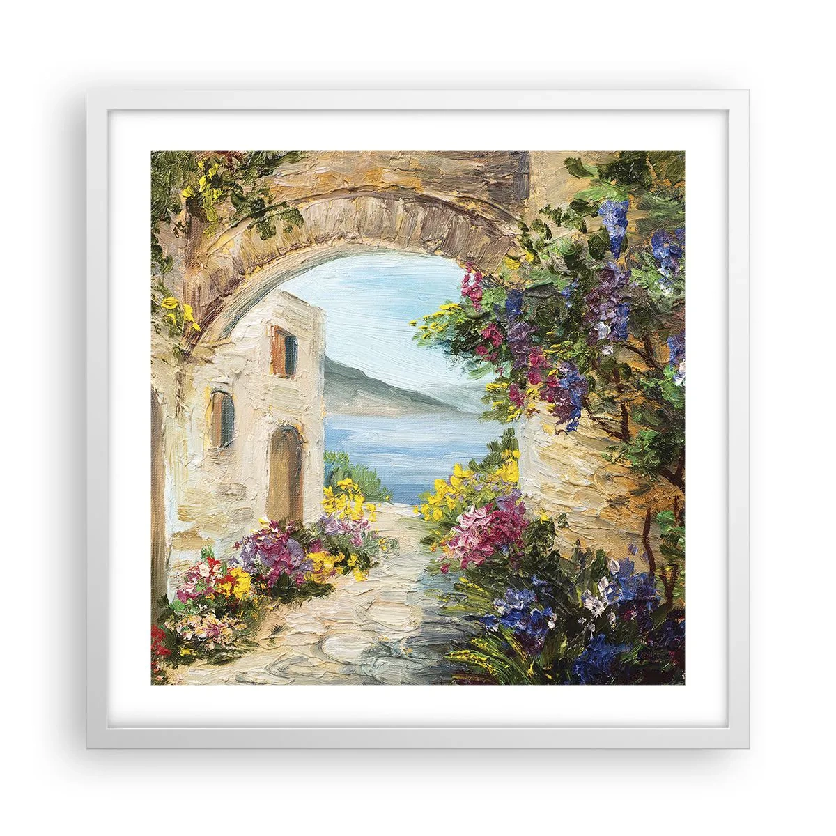 Poster in white frmae - Charm of a Sea Province - 50x50 cm
