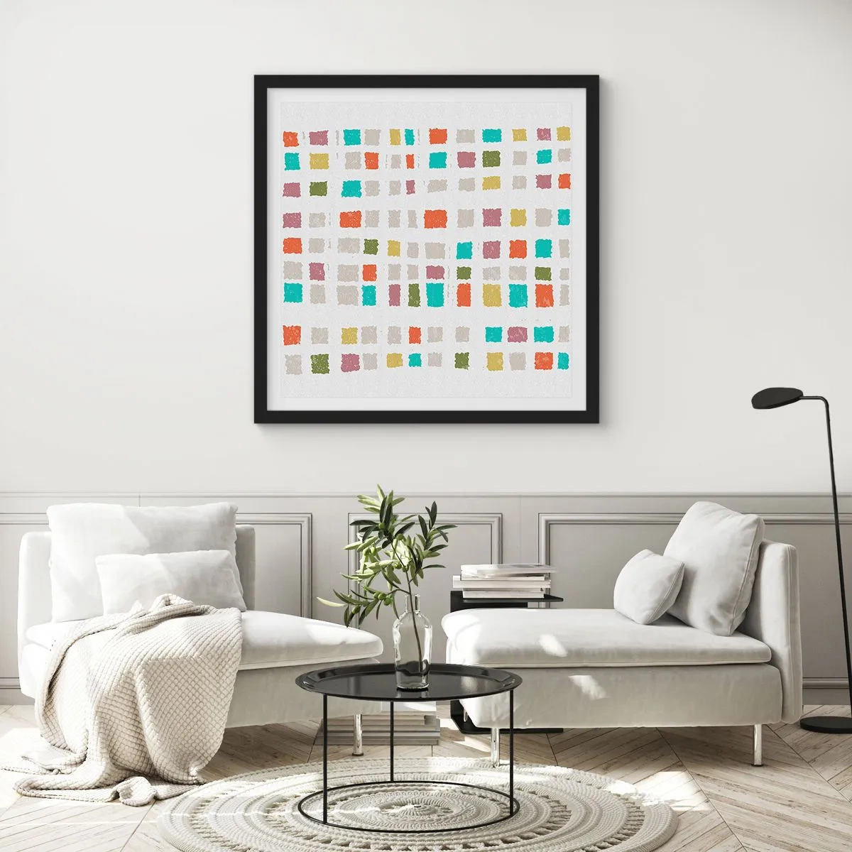 Poster in black frame - Unknown Game - 60x60 cm