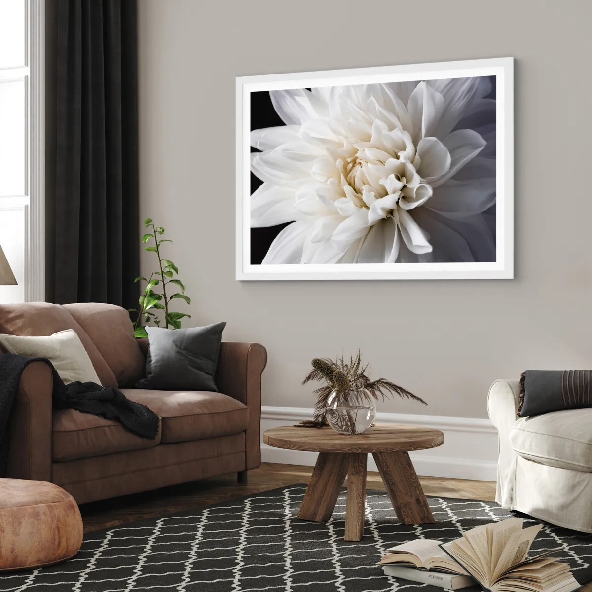 Poster in white frmae - Bride's Morning - 40x30 cm