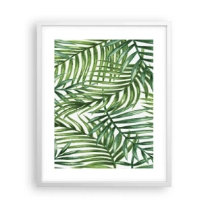Poster in white frmae - Under the Green Canopy - 40x50 cm