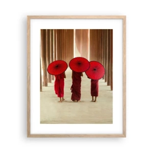 Poster in light oak frame - On the Way to Pure Country - 40x50 cm