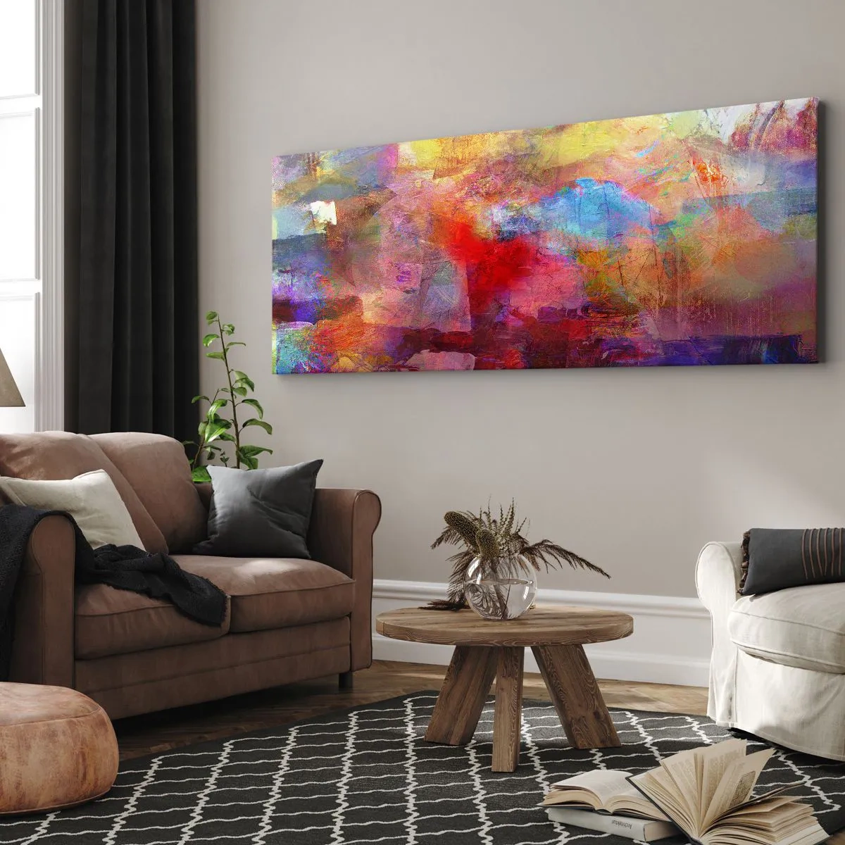 Canvas picture - Looking inside the Rainbow - 160x50 cm