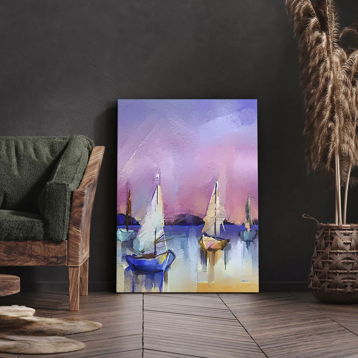 Canvas picture - Direction: High Sees - 65x120 cm