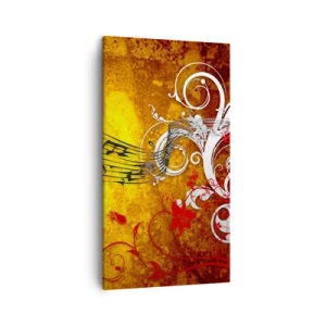 Canvas picture - Let the Music Flow - 45x80 cm