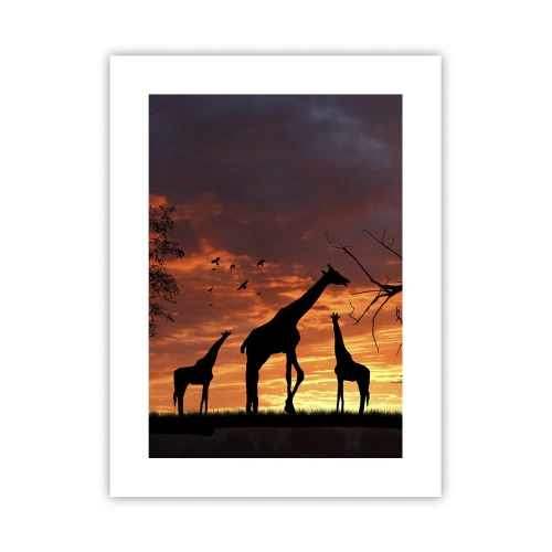 Poster - Small Dinner among Close Ones - 30x40 cm