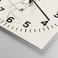 Clock face with numbers