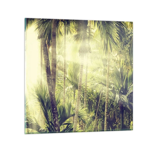 Glass picture - In Green Heat - 30x30 cm