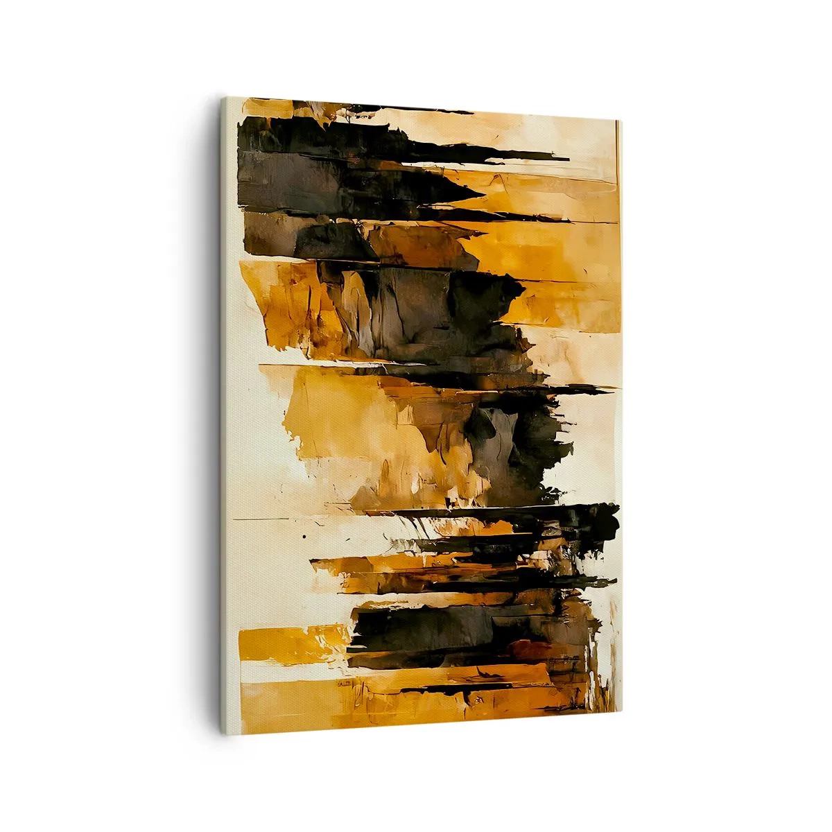 Canvas picture - Harmony of Black and Gold - 50x70 cm