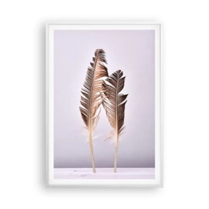 Poster in white frmae - Against Nothingness - 70x100 cm