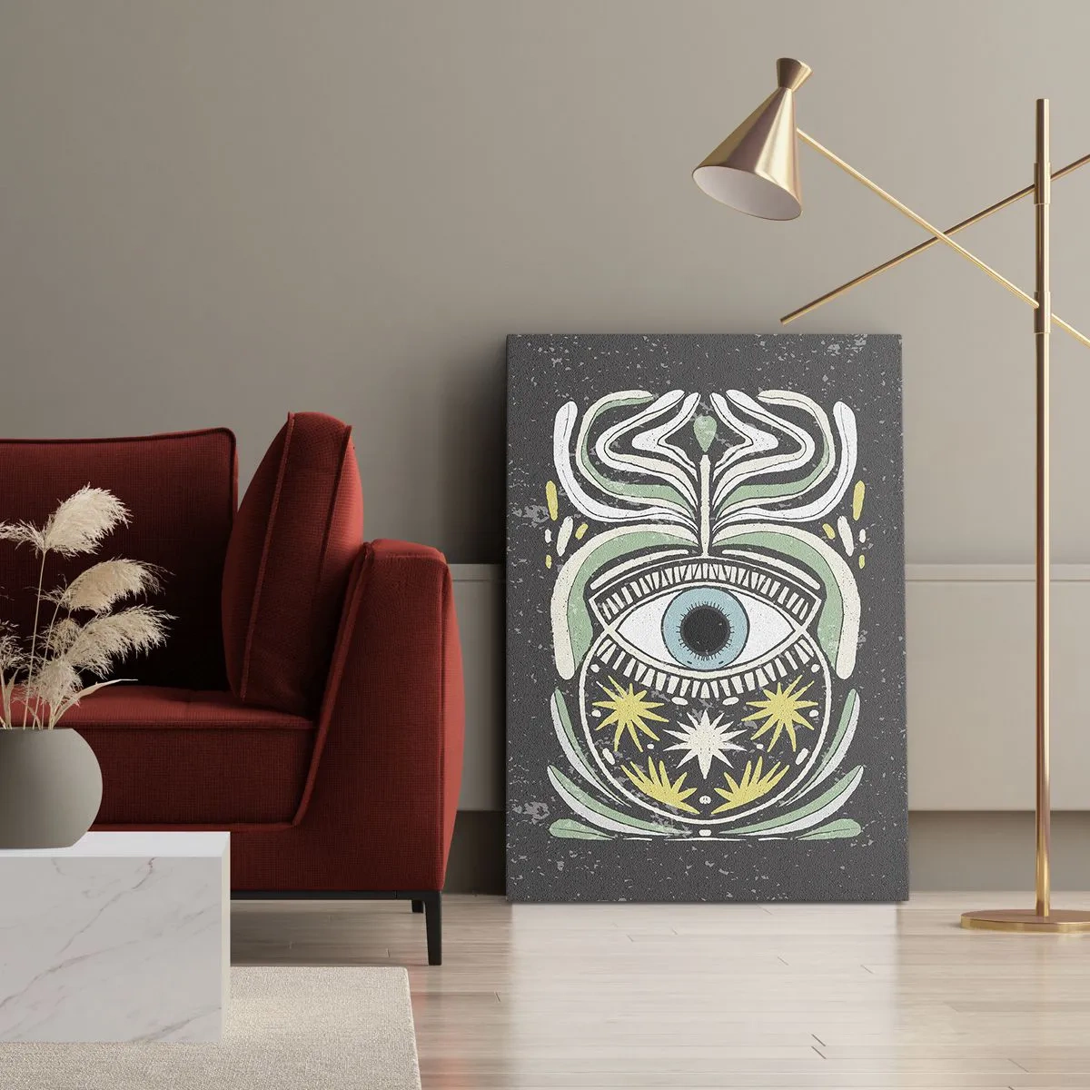 Canvas picture - Tribal Rituals - 55x100 cm