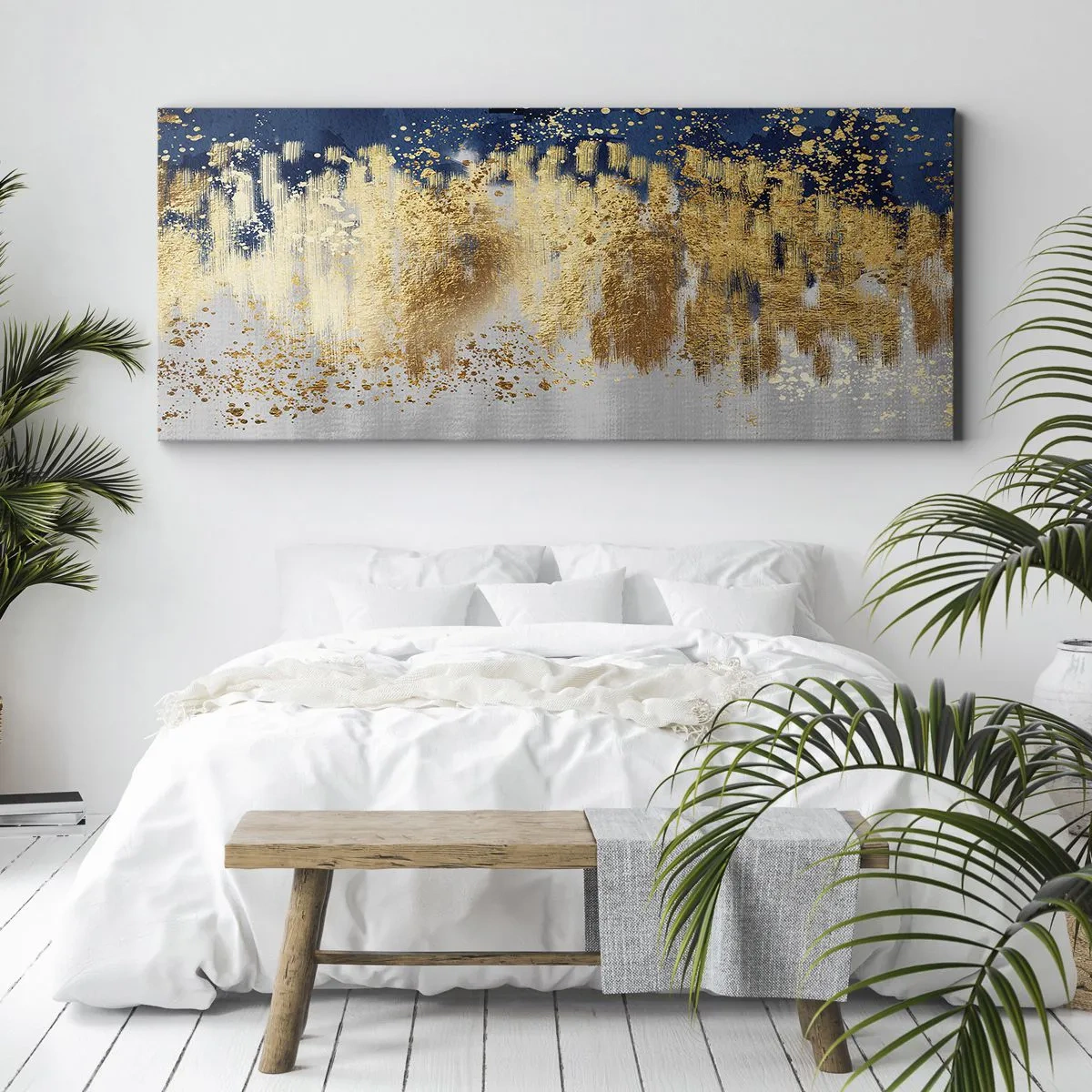 Canvas picture - Modern Composition and Twinkle - 100x40 cm