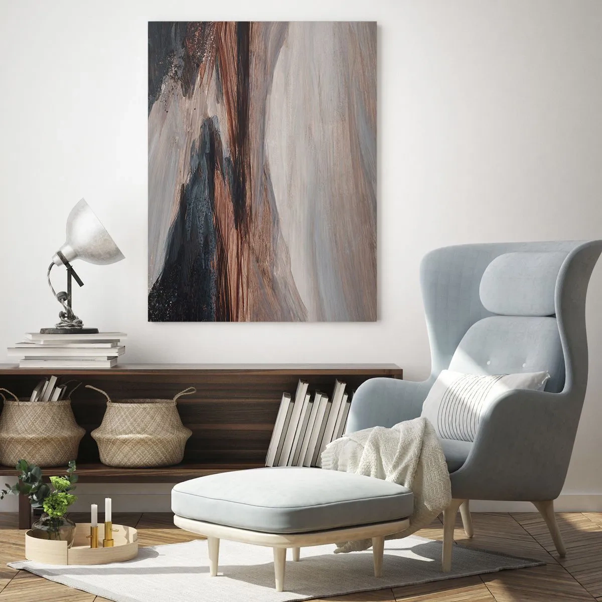 Glass picture - Quiet Valley - 50x70 cm