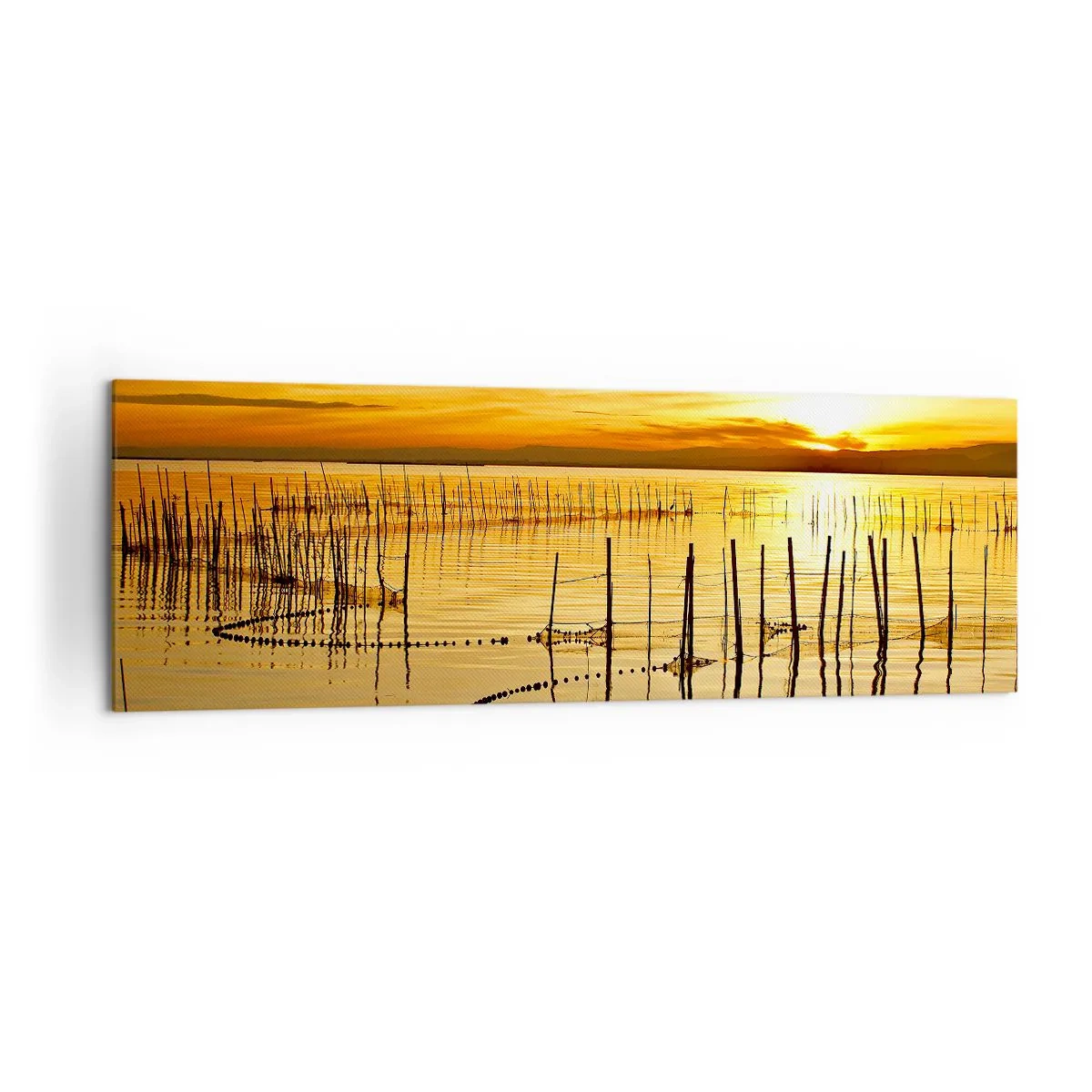 Canvas picture - At a Fishery - 160x50 cm