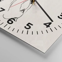 Clock face with numbers