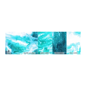 Photo Wallpaper Sample Standard Eco - At the Heart of Element - Abstraction, Piece, Modern Pattern - 100x30 cm