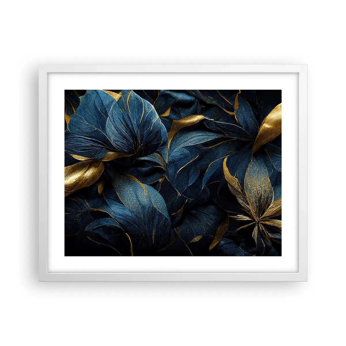 Poster in white frmae - Lined with Gold - 50x40 cm