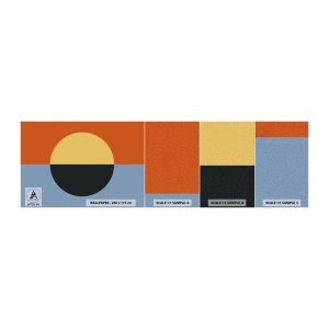 Photo Wallpaper Sample Standard Eco - Composition of Warm and Cool - Abstraction, Piece, Graphics - 100x30 cm