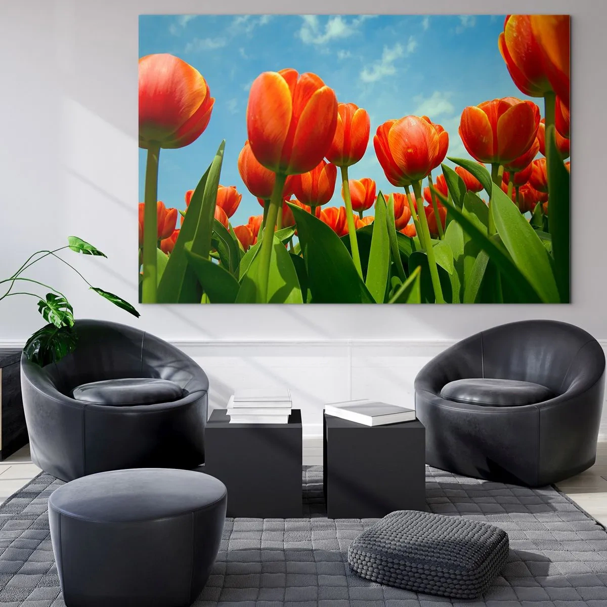 Glass picture - Blue Sky Is All They Need - 100x70 cm