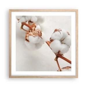 Poster in light oak frame - Just Cuddle It - 50x50 cm
