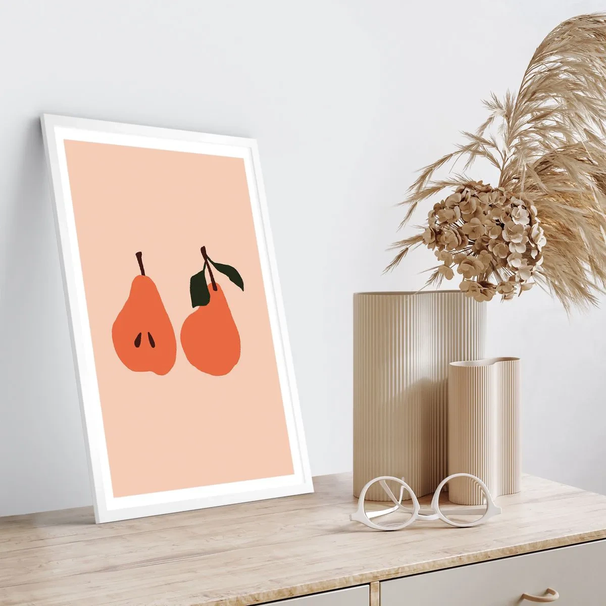 Poster in white frmae - Overly Sweet - 61x91 cm