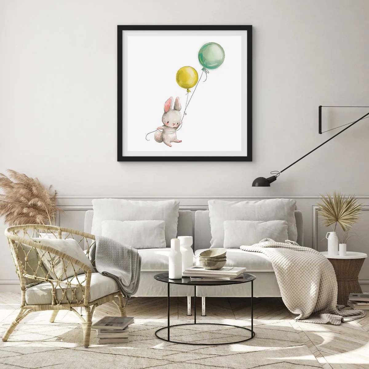 Poster in black frame - I Will Fly Too! - 40x40 cm