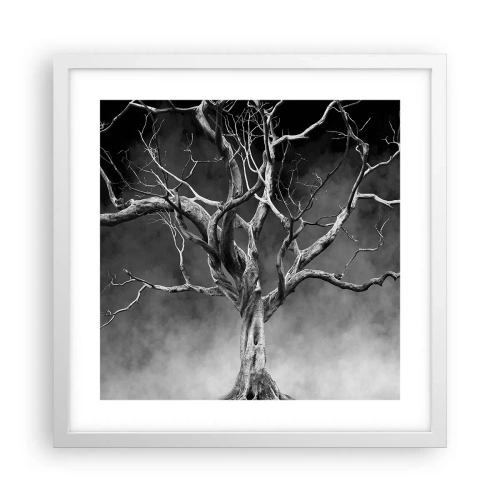 Poster in white frmae - Primordial and Sacred - 40x40 cm