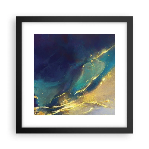 Poster in black frame - Golden Flood - 30x30 cm