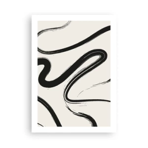 Poster - Black and White Fancy - 50x70 cm