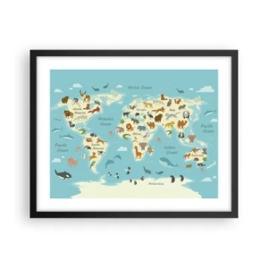 Poster in black frame - Good Neighbours - 50x40 cm