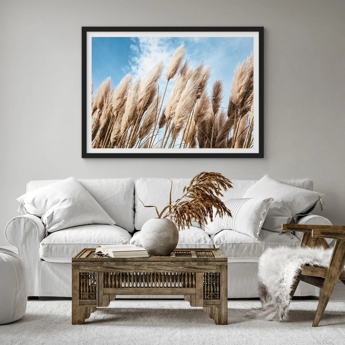 Poster in black frame - Caress of Sun and Wind - 100x70 cm