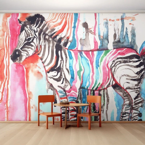 Photo Wallpaper Premium Canvas - Careless Joke of Nature - Abstraction, Ribs, Graphics - 400x280 cm