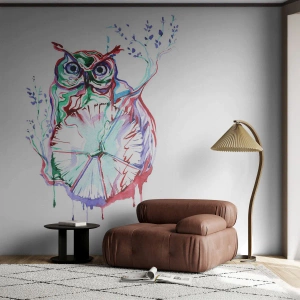 Photo Wallpaper Standard Eco - Wise by Nature - Bird, Owl, For children - 300x210 cm