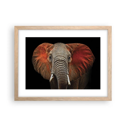 Poster in light oak frame - I am Wild, and You? - 40x30 cm