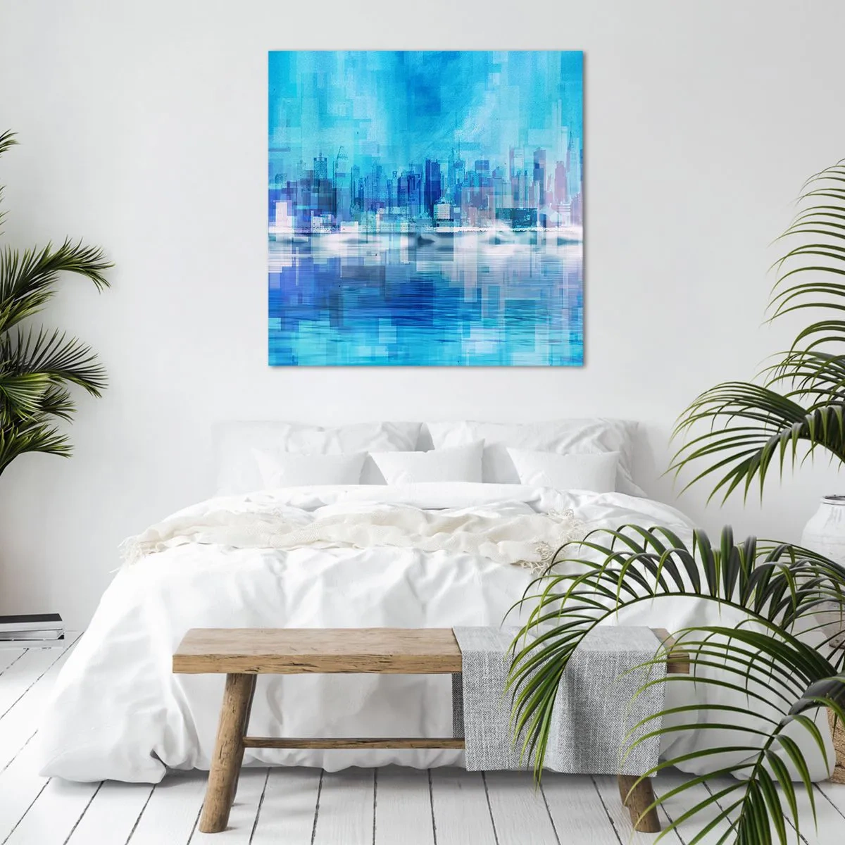 Canvas picture - Sunk in Blue - 50x50 cm