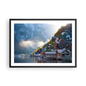 Poster in black frame - Alpine Atmosphere - 70x50 cm