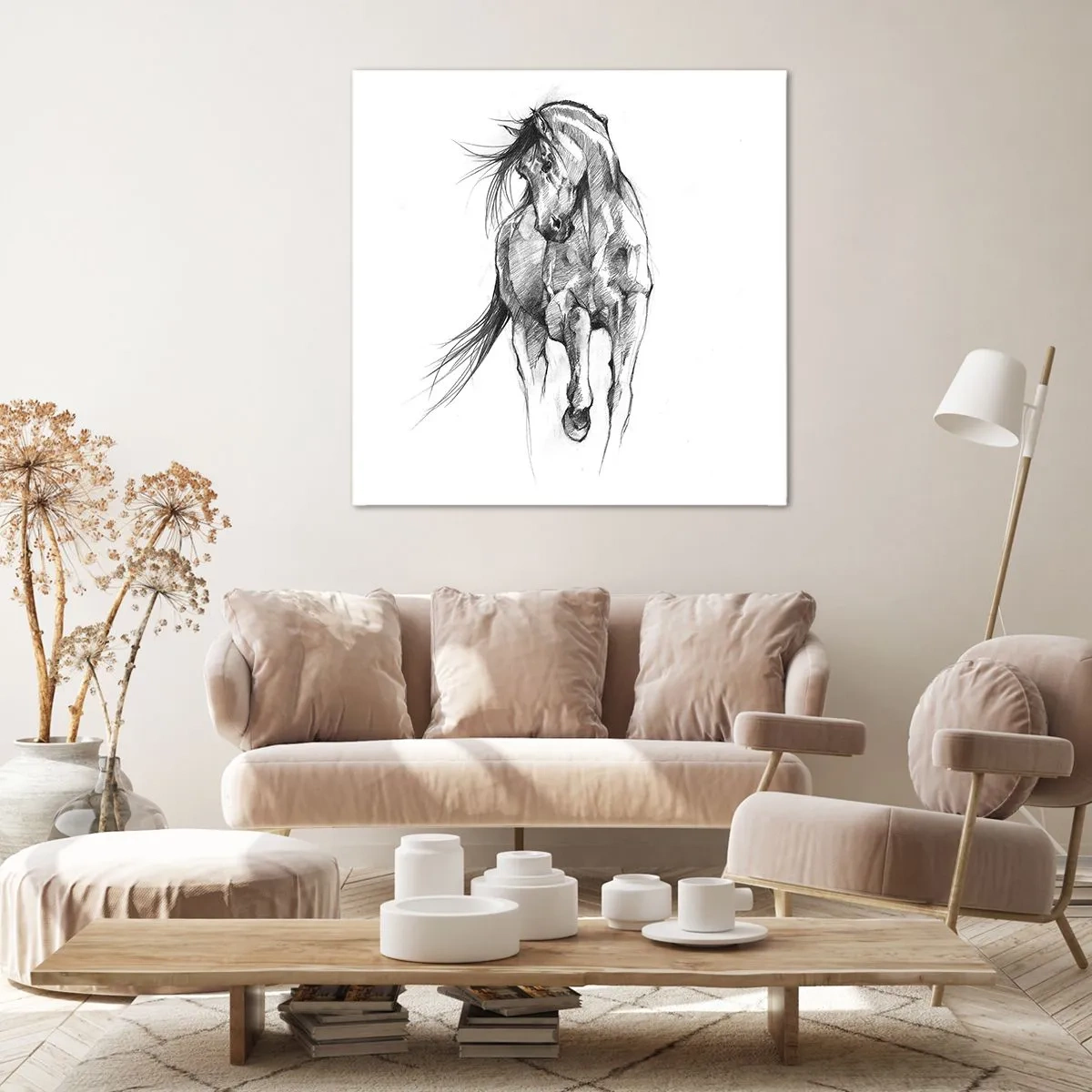 Canvas picture - In a Graceful Trot - 30x30 cm