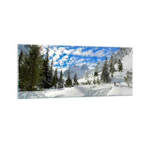 Glass picture - In Snow and in the Sun - 100x40 cm