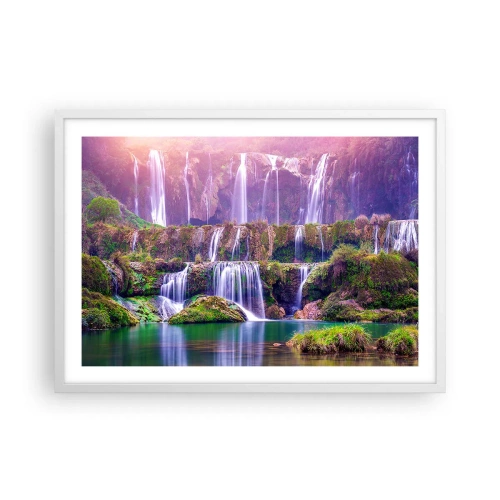 Poster in white frmae - Stairway to Heaven - 70x50 cm