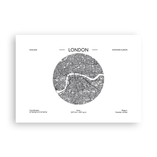 Poster - Anatomy of London - 100x70 cm