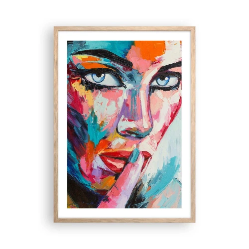 Poster in light oak frame - Our First Secret - 50x70 cm