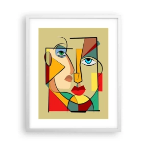 Poster in white frmae - Matched Couple - 40x50 cm